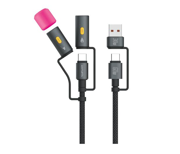 4smarts Kabel USB-C Explorer 4w1 60W 1m czarny - 1512654 - zdjęcie